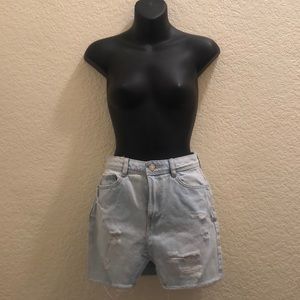 Mini jean skirt light blue size xs